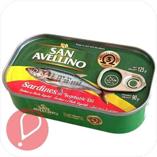 Sardinas en aceite vegetal 125g San Avellino