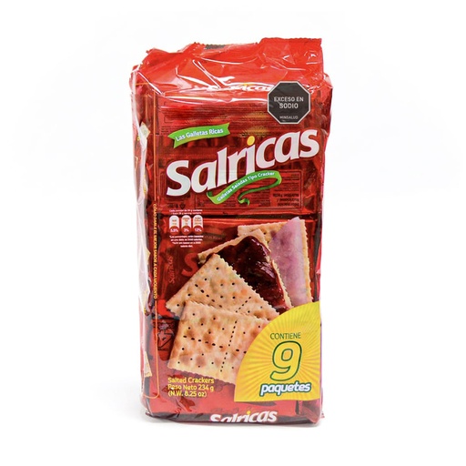 Galletas Salricas 9 Paqts.